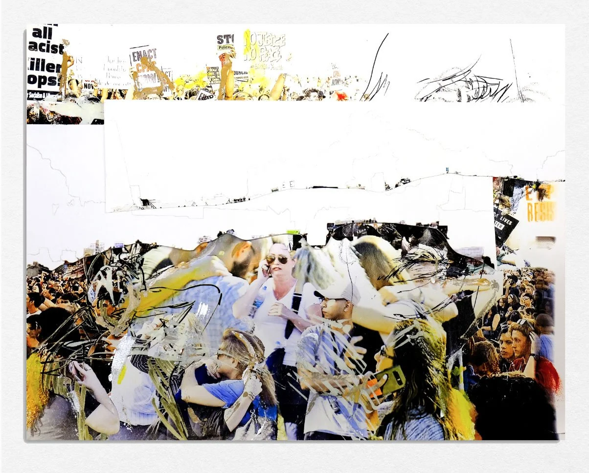 Protest (Print) 15, 
2021,
Lithograph screenprint cut paper, 
17 x 22 in