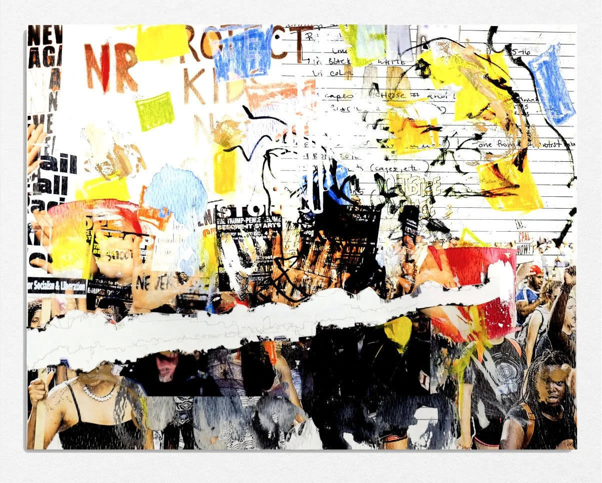 Protest (Print) 20, 
2021,
Lithograph screenprint cut paper, 
17 x 22 in