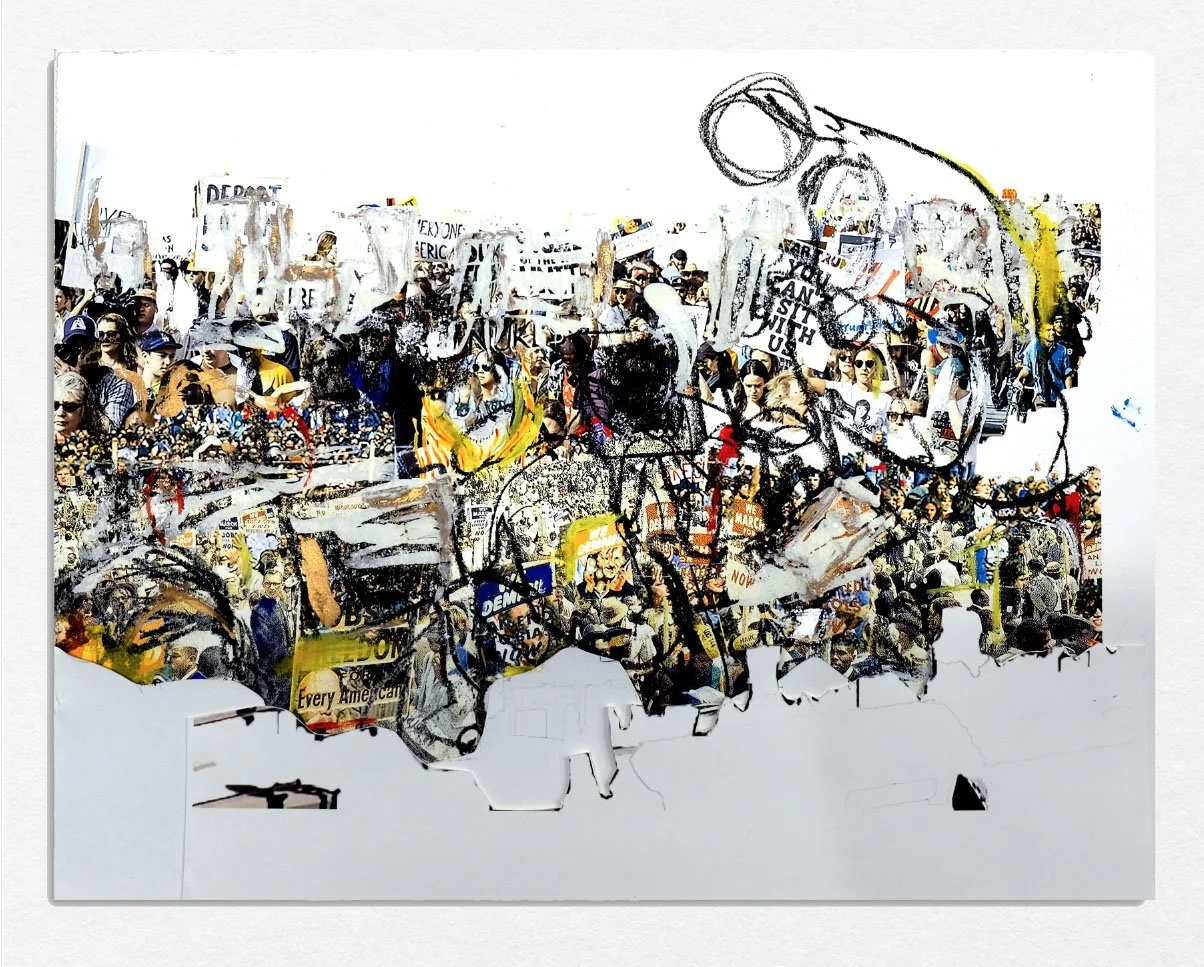 Protest (Print) 5, 
2020,
Lithograph screenprint cut paper, 
17 x 22 in