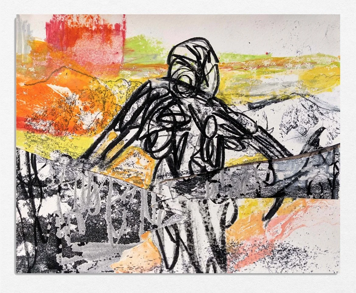 Untitled, 
2025, 
monotype,
8 x 10 in