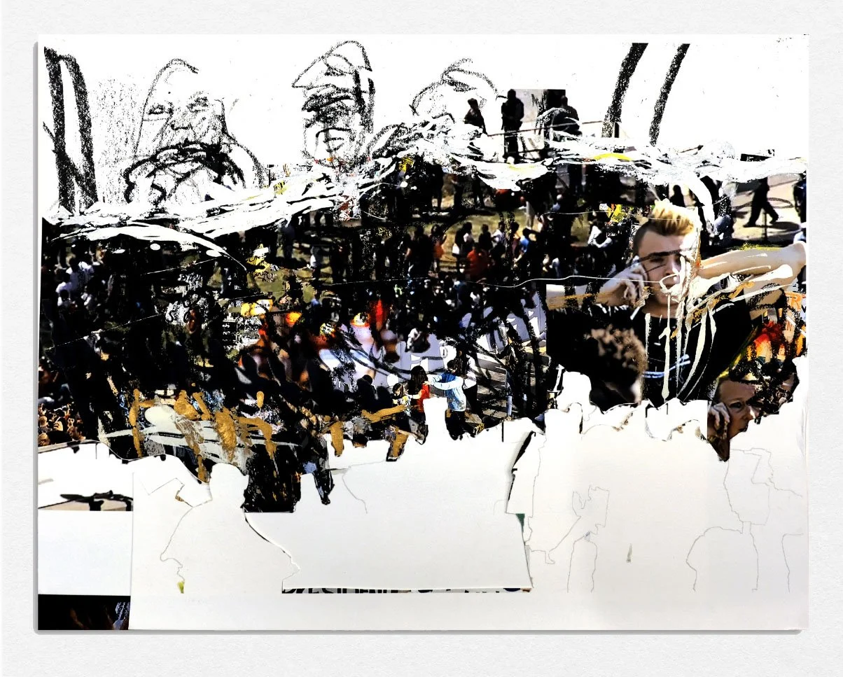 Protest (Print) 13, 
2021,
Lithograph screenprint cut paper, 
17 x 22 in