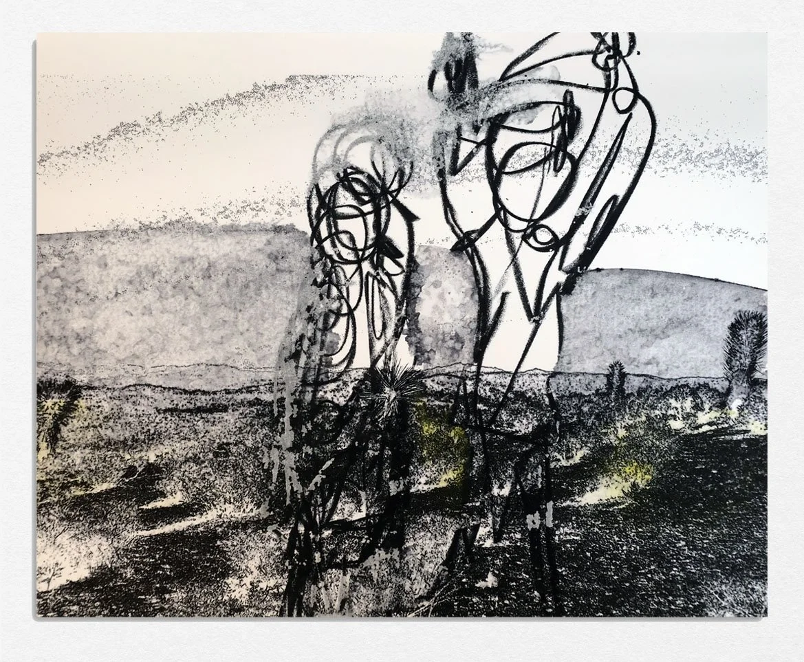 Untitled, 
2025, 
monotype,
8 x 10 in