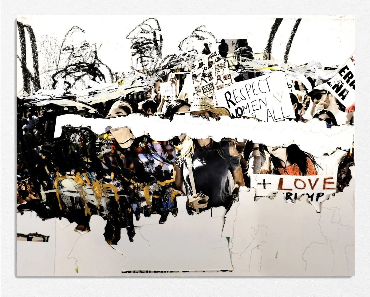 Protest (Print) 17, 
2021,
Lithograph screenprint cut paper, 
17 x 22 in