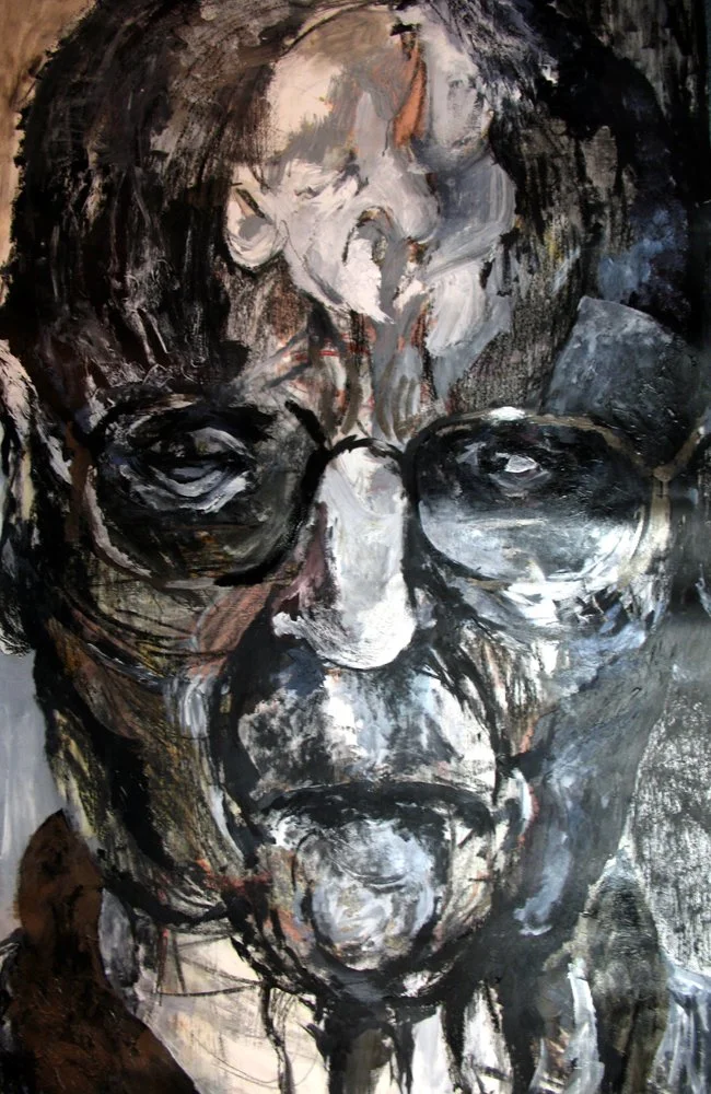 Deteriorate 11, 2006, Acrylic on Paper, 60 x 36 in