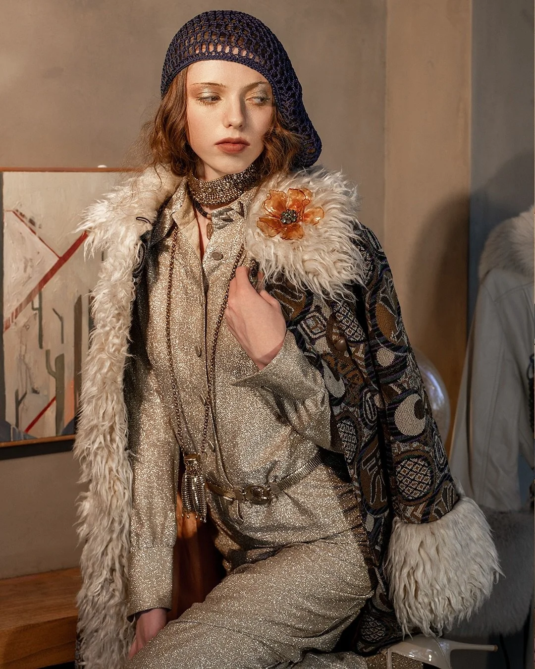 &ldquo;Dripping in vintage elegance&mdash;where old-world glamour meets timeless high fashion.&rdquo;
.
.
. The End in Yucca Valley, California as they count down to attending @acurrentaffair