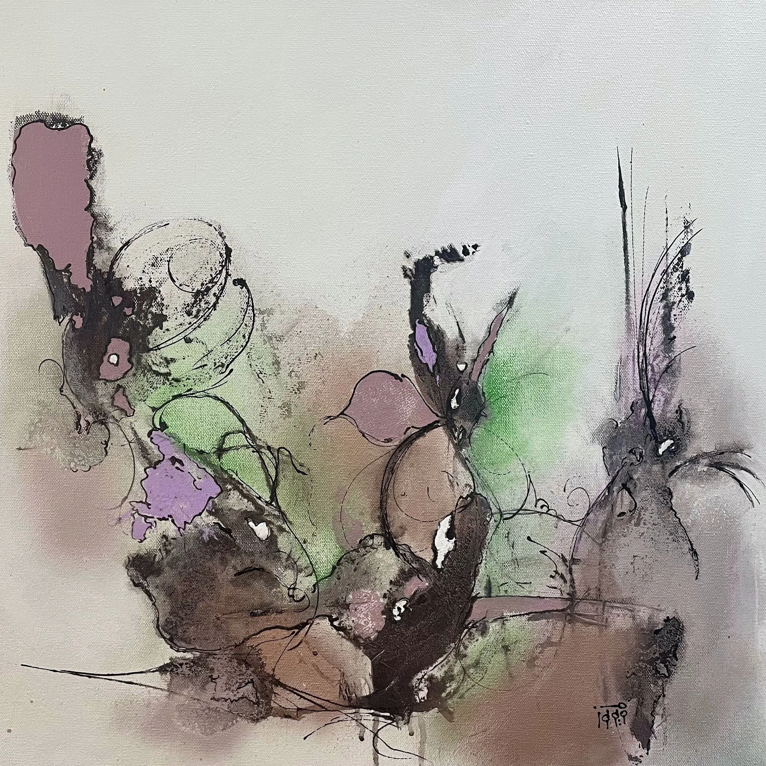 Maryam Lavaf, This is Love. 2023. Acrylic On Canvas.