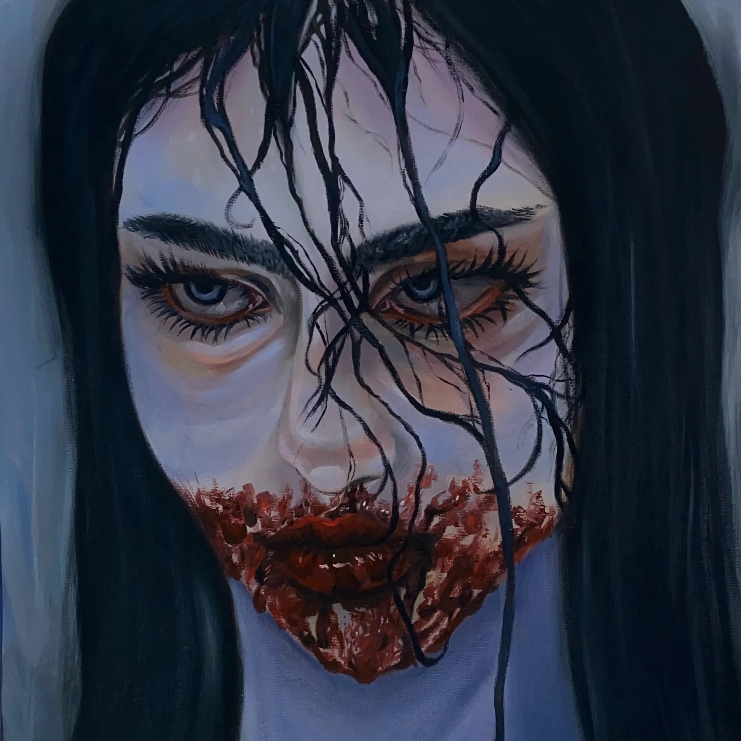 Samantha Schenatzky, Siren. 2023. Oil on Canvas.