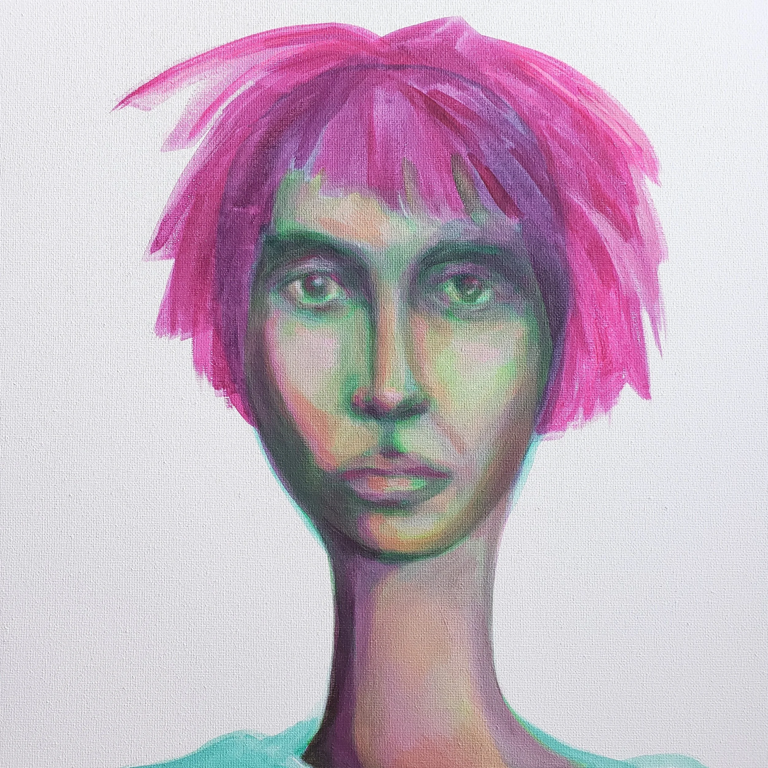 Michele Rene, Tanya. 2023. Acrylic on Canvas.