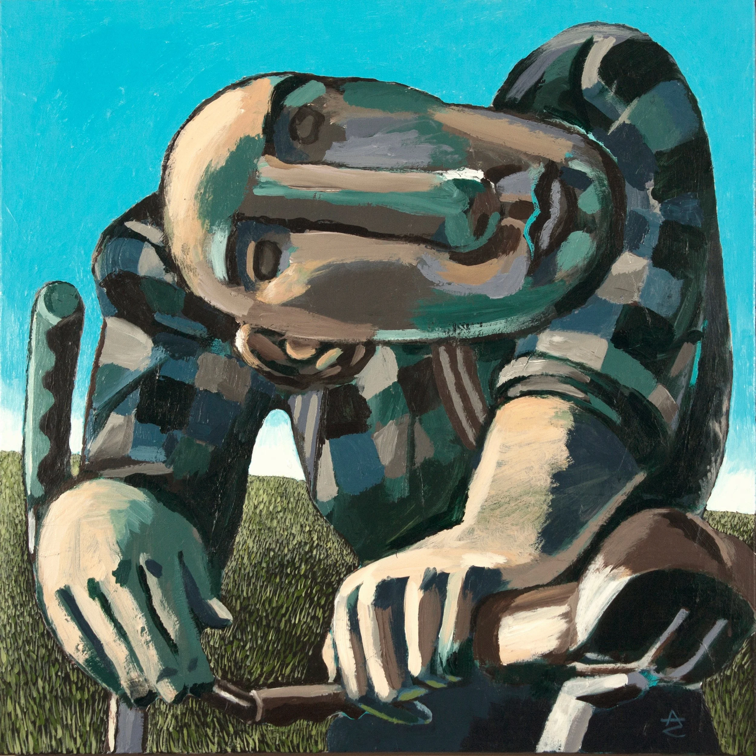 Adam D. Cohen, Tender Gravity. 2019. Acrylic on Canvas.