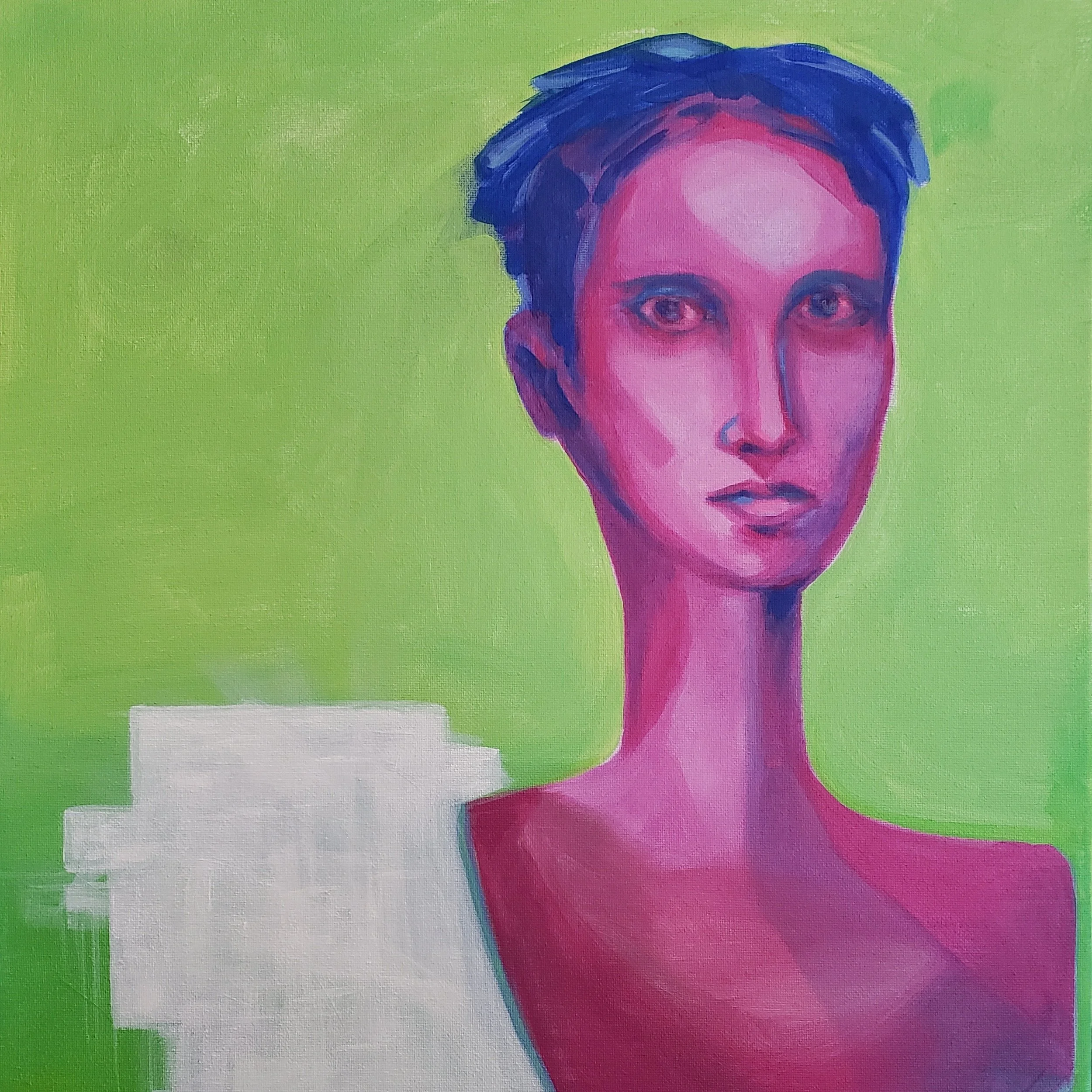 Michele Rene, Celeste. 2023. Acrylic on Canvas.