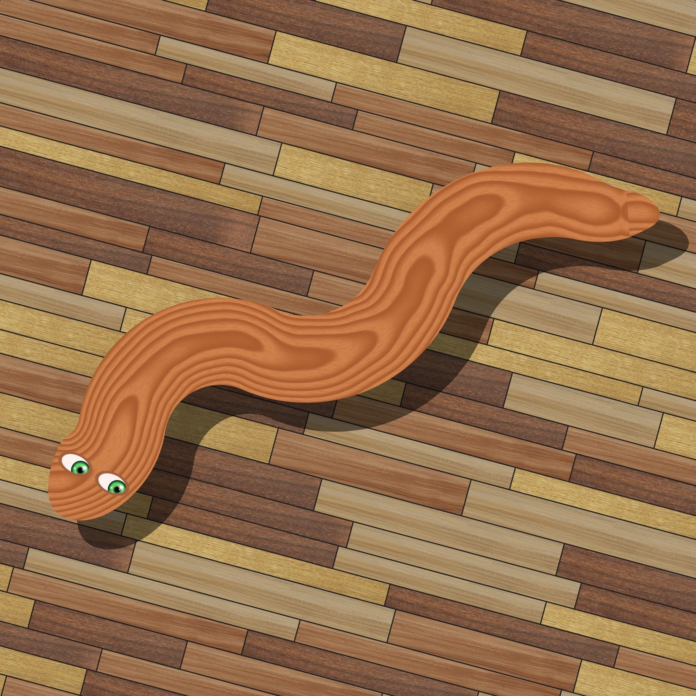 Alan Kaminsky, Worm Wood. 2023. Digital Ink.