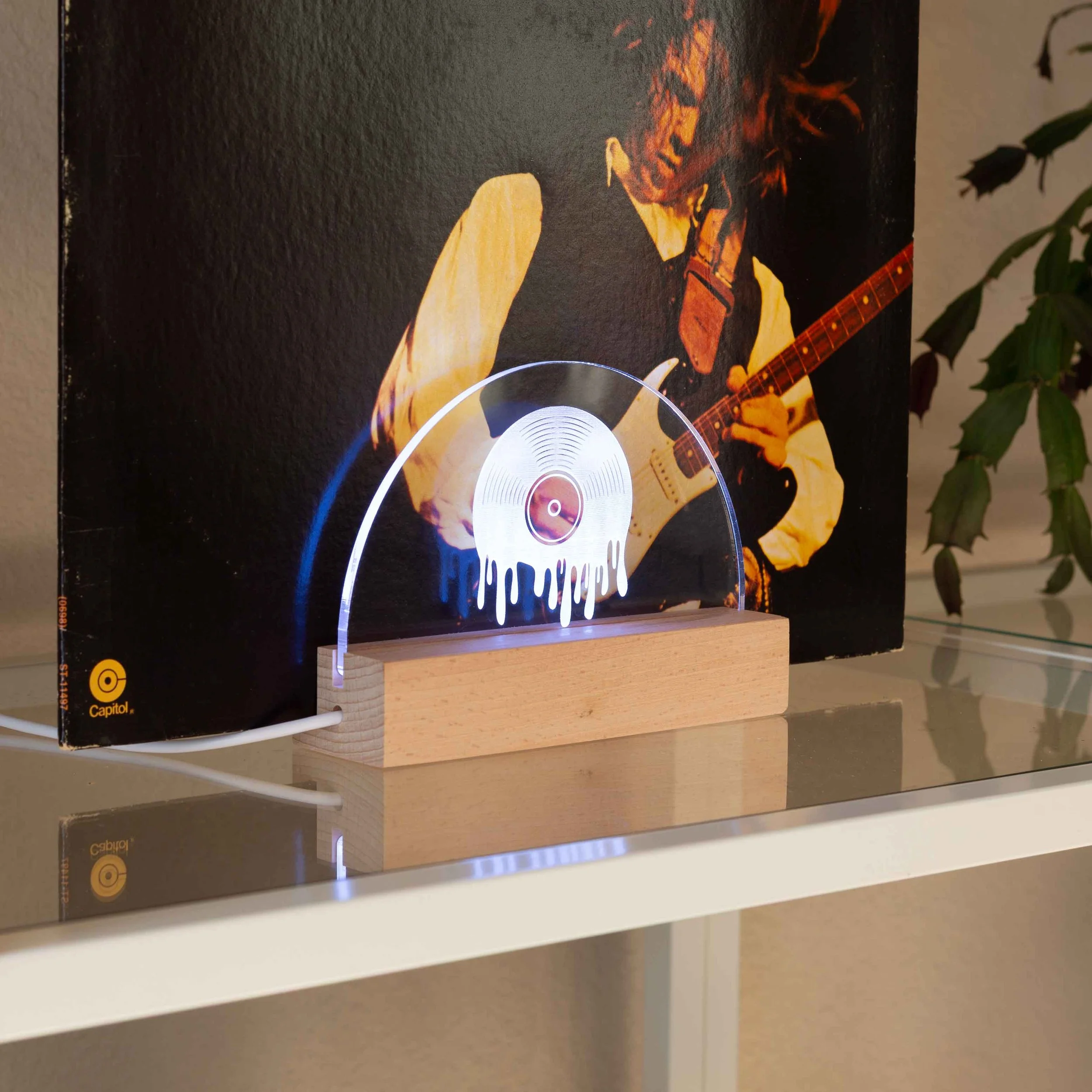 Dripping Vinyl "Now Playing" LED Sign