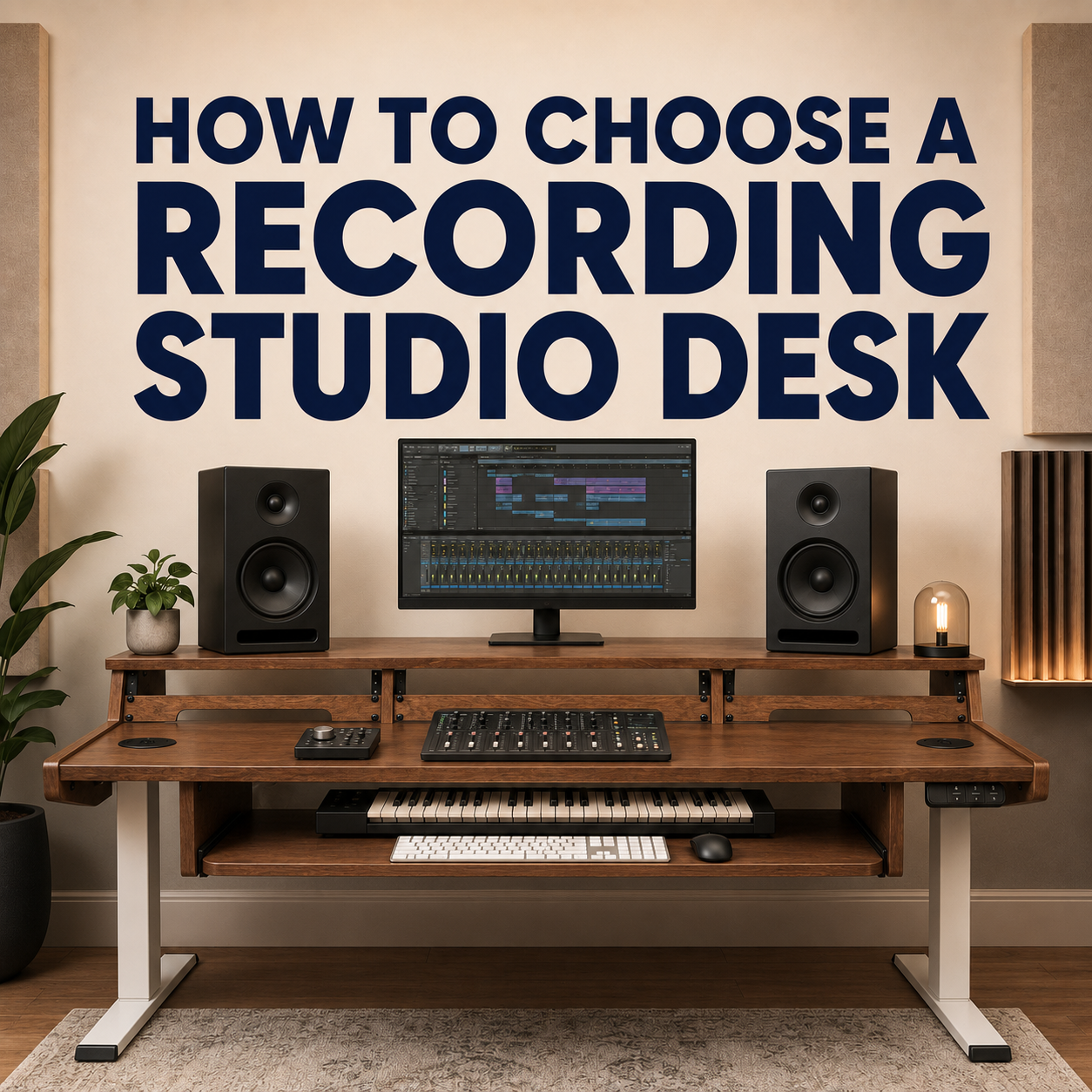 How to Choose a Recording Studio Desk