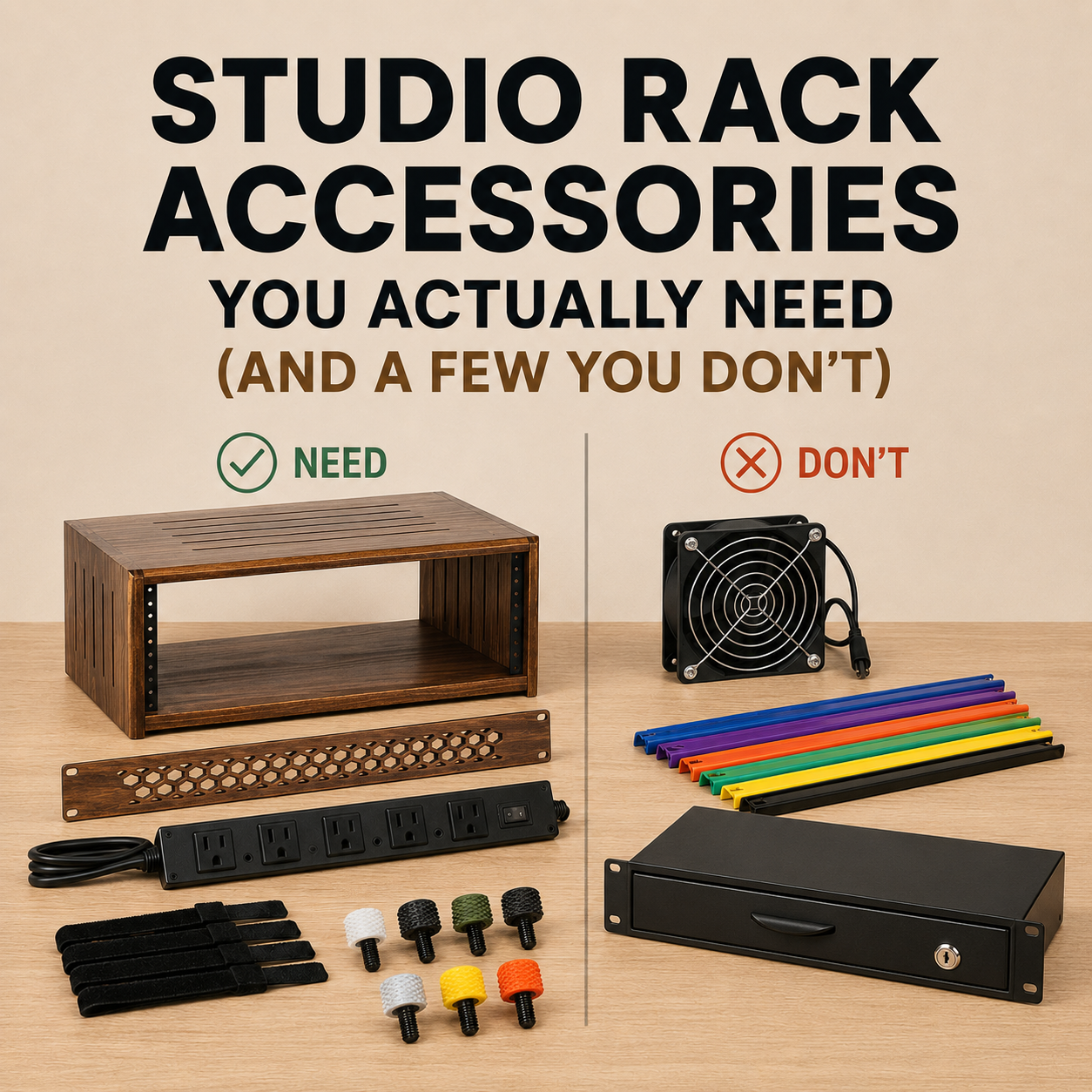 Studio Rack Accessories You Actually Need (And a Few You Don't)