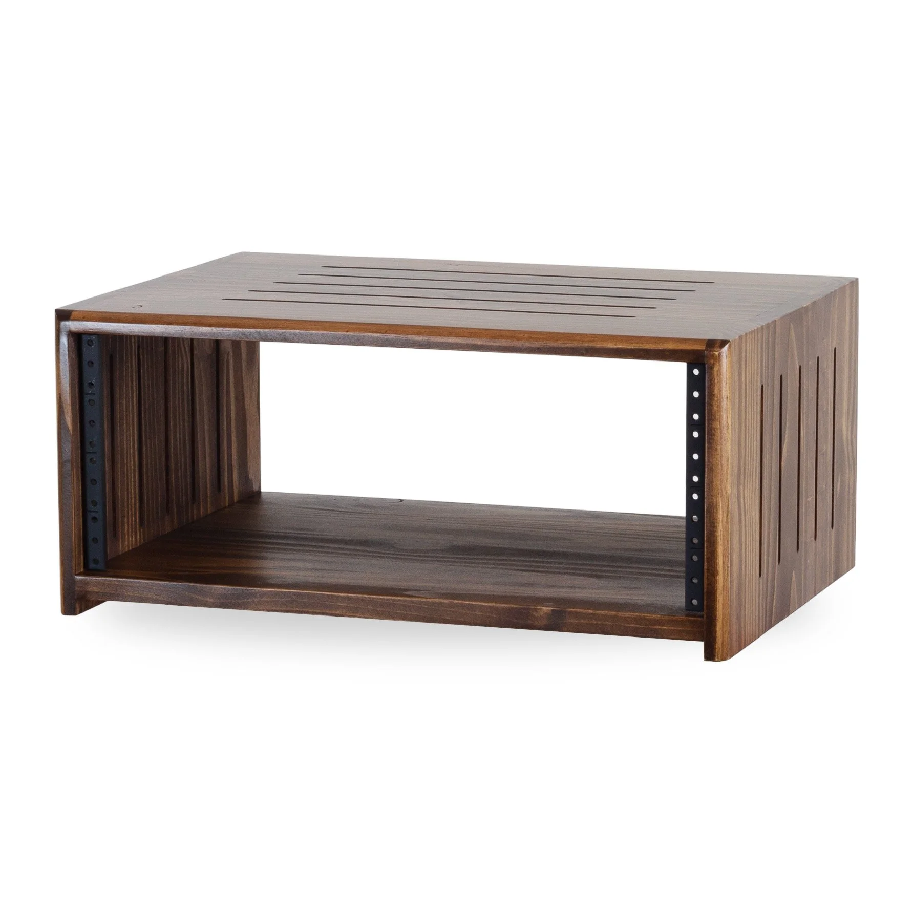 4U | 14" | Dark Walnut | Top + Side Vents | Classic Collection