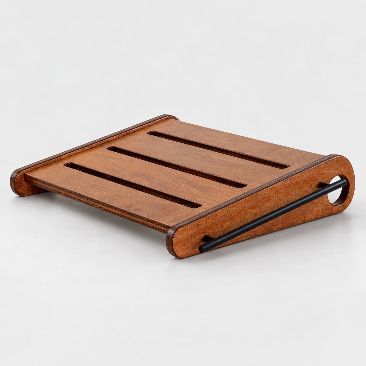 Gear Hive Cognac handmade wood guitar pedalboard — Baltic birch studio quality