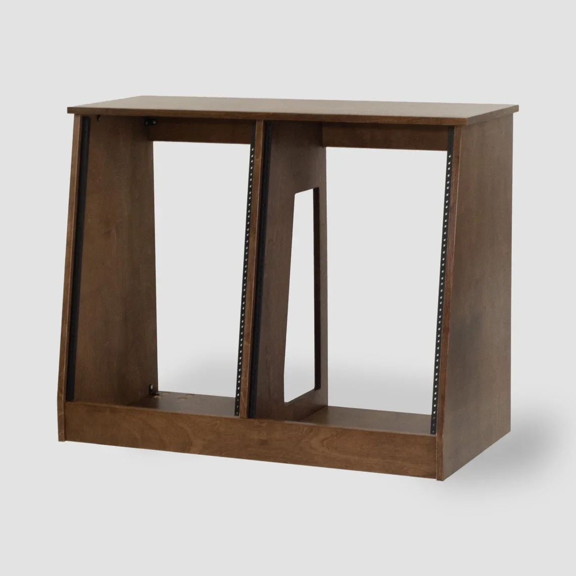 2x16U Slanted Rack | Dark Walnut