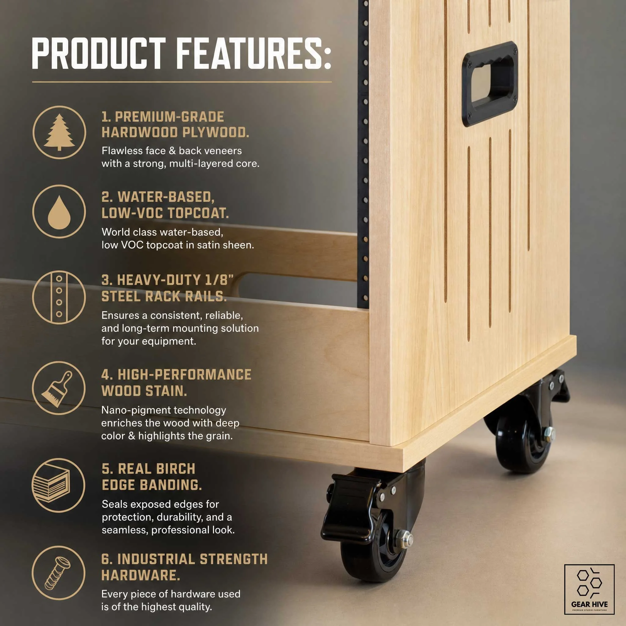 Gear Hive Traditional Racks Product Features