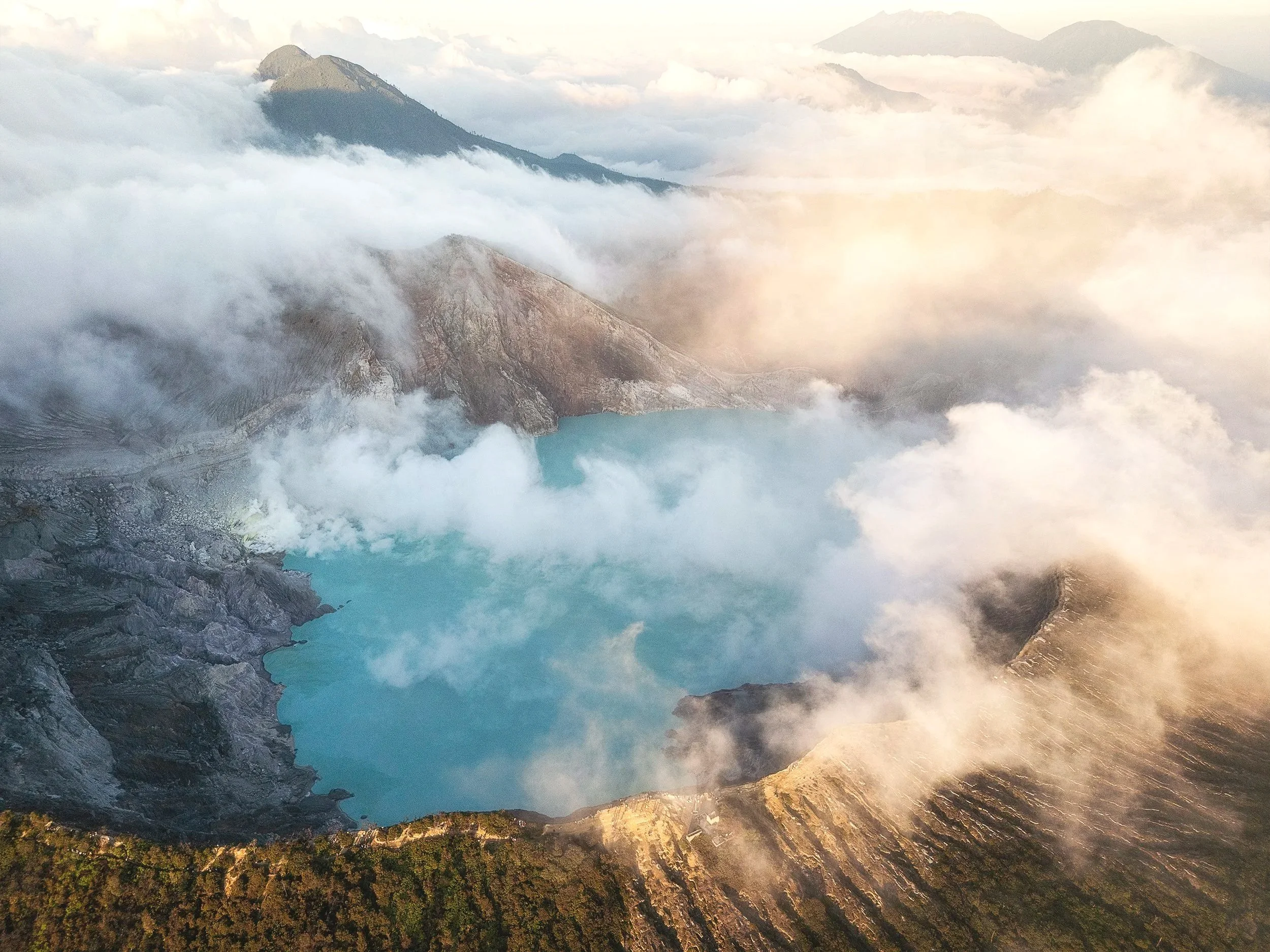 Ijen Crater from the Sky