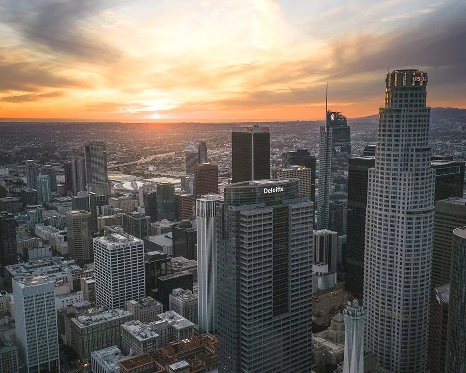 Downtown LA from the Sky (Portrait)