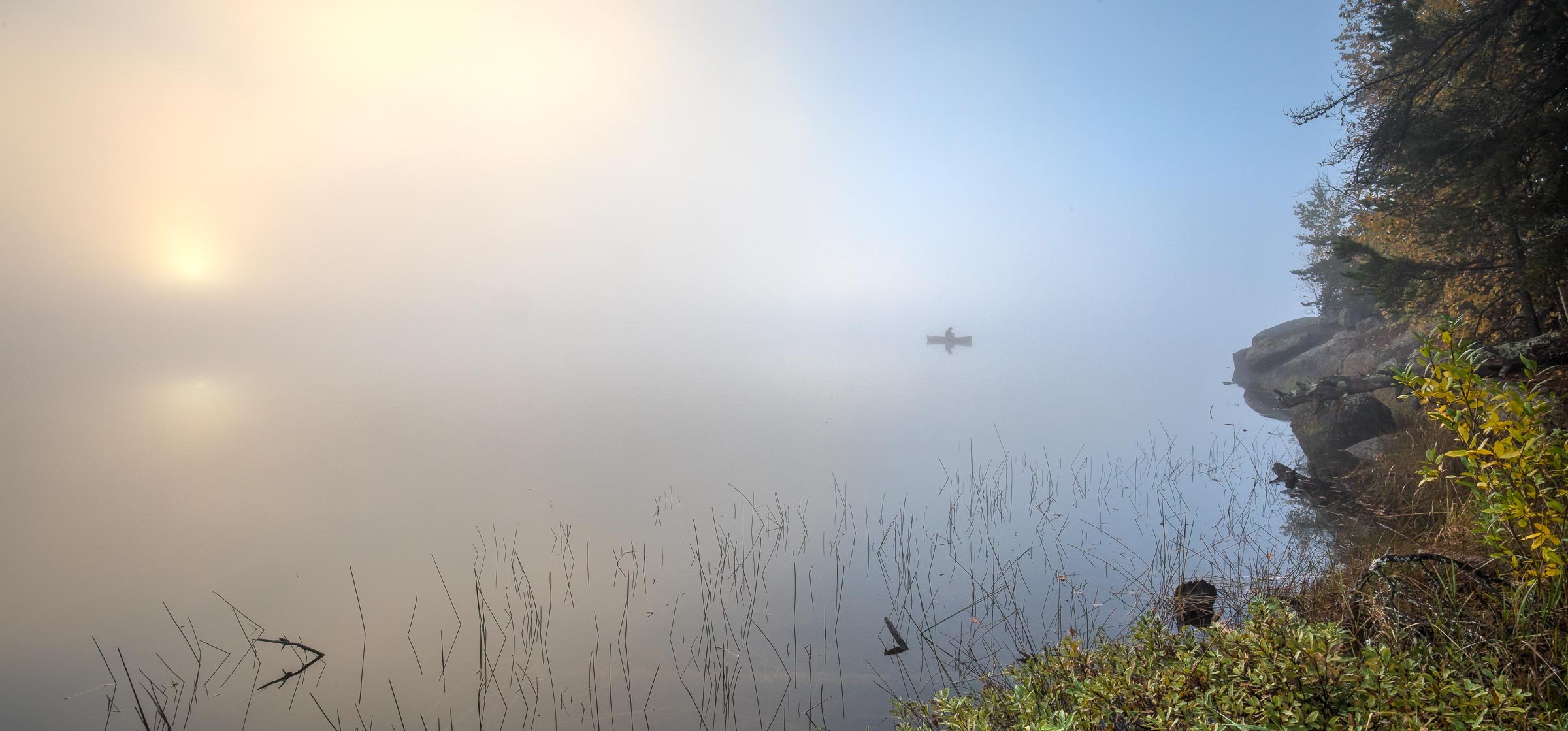 Fog on Jordan Lake #9241