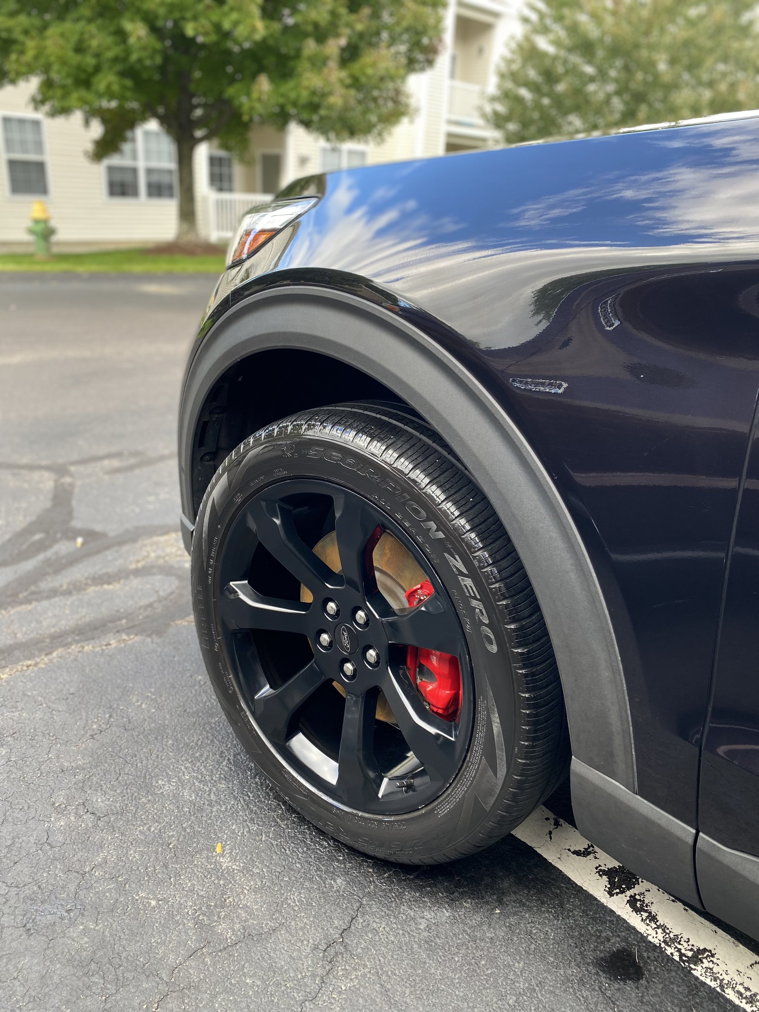 Very shine wheels after receiving a deep clean.