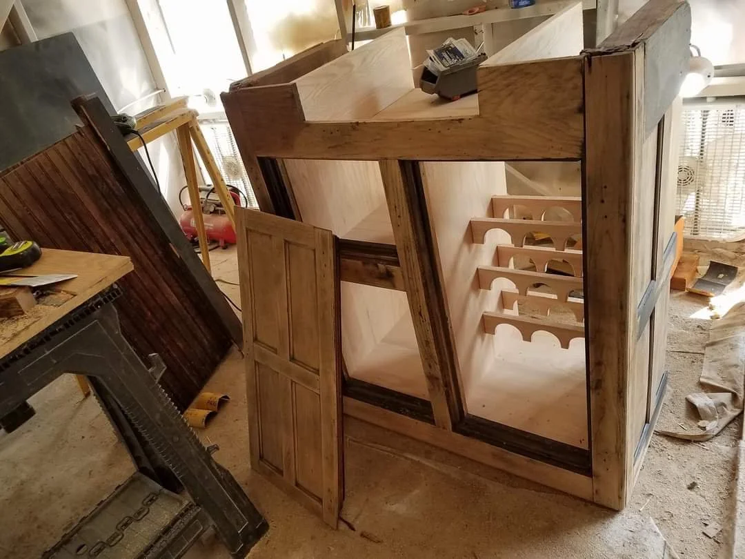 Cabinet came to us in pieces on a packet