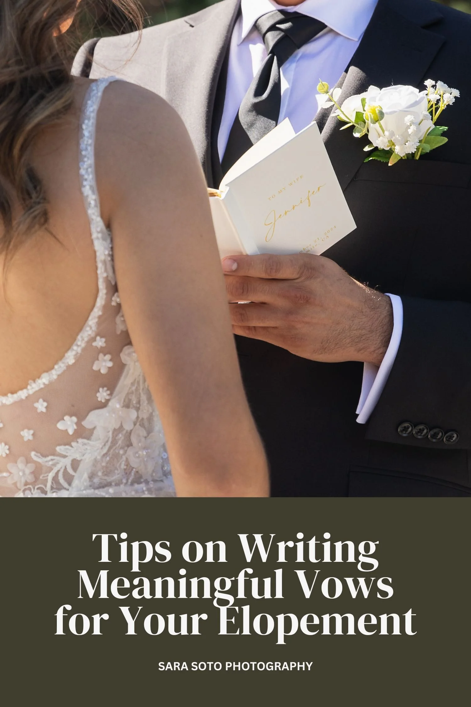 married couple exchange vows during private ceremony