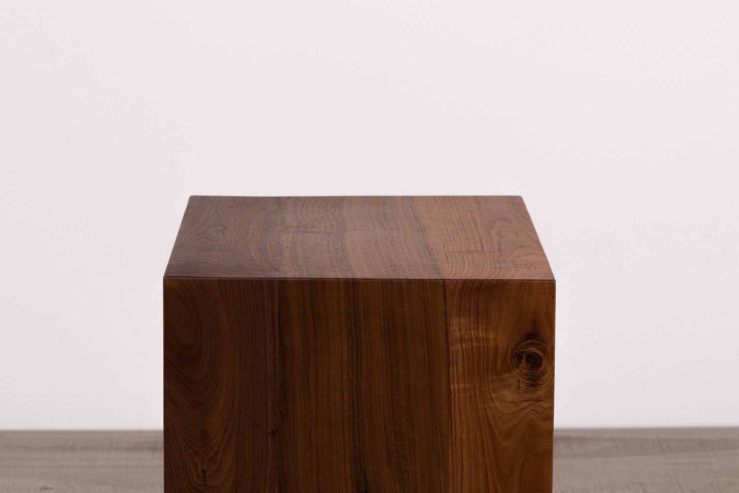 Waterfall Side Table with Storage Shelf — 3x3 Custom