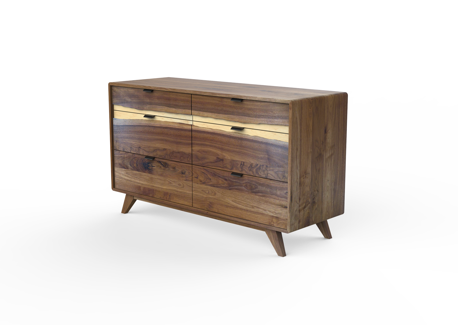 green emerald velvet dress Richmond Ridged 5 Drawer Dresser, Matte Sage Green main image 0