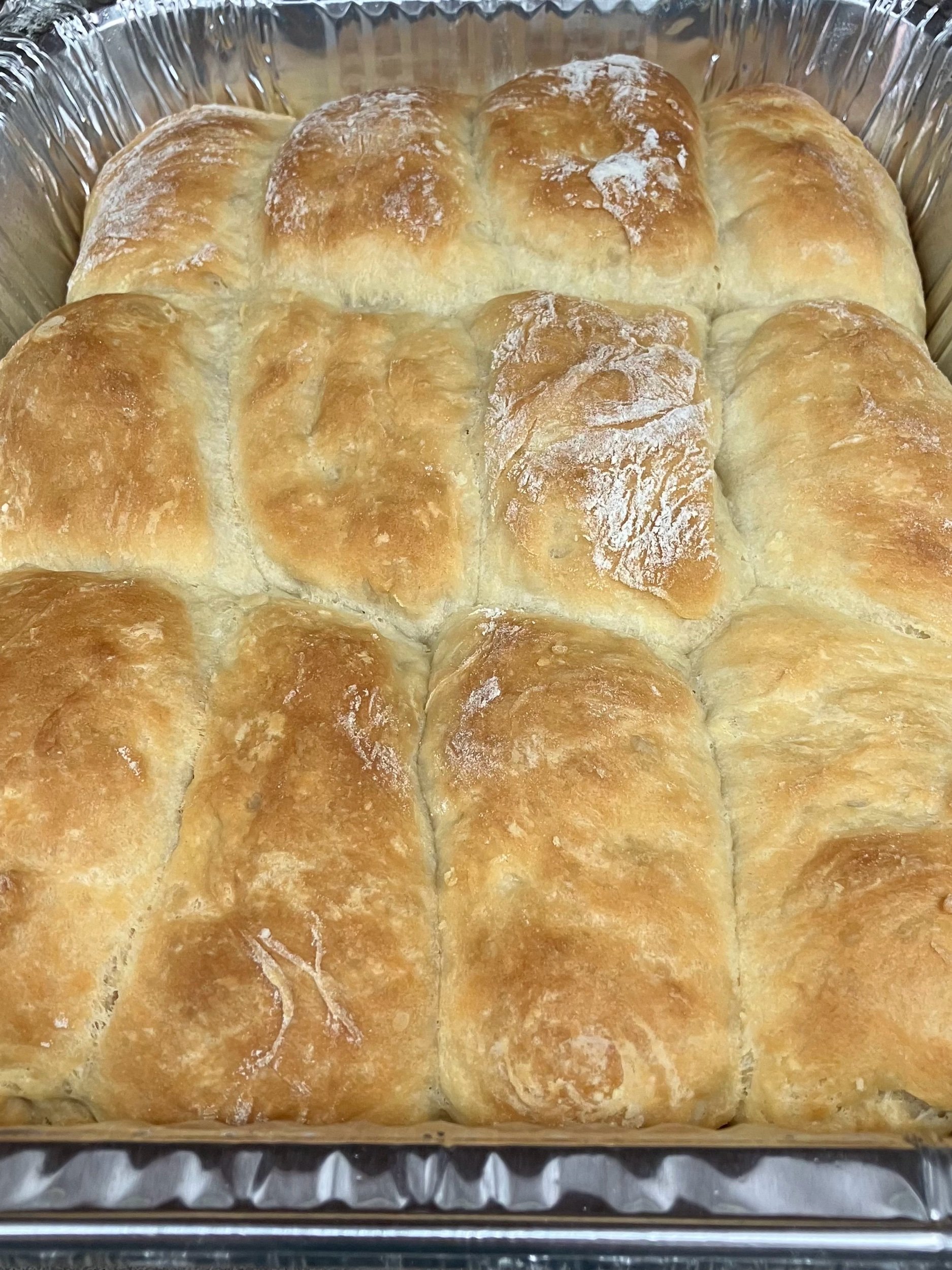 9x13 pan of sausage kolaches