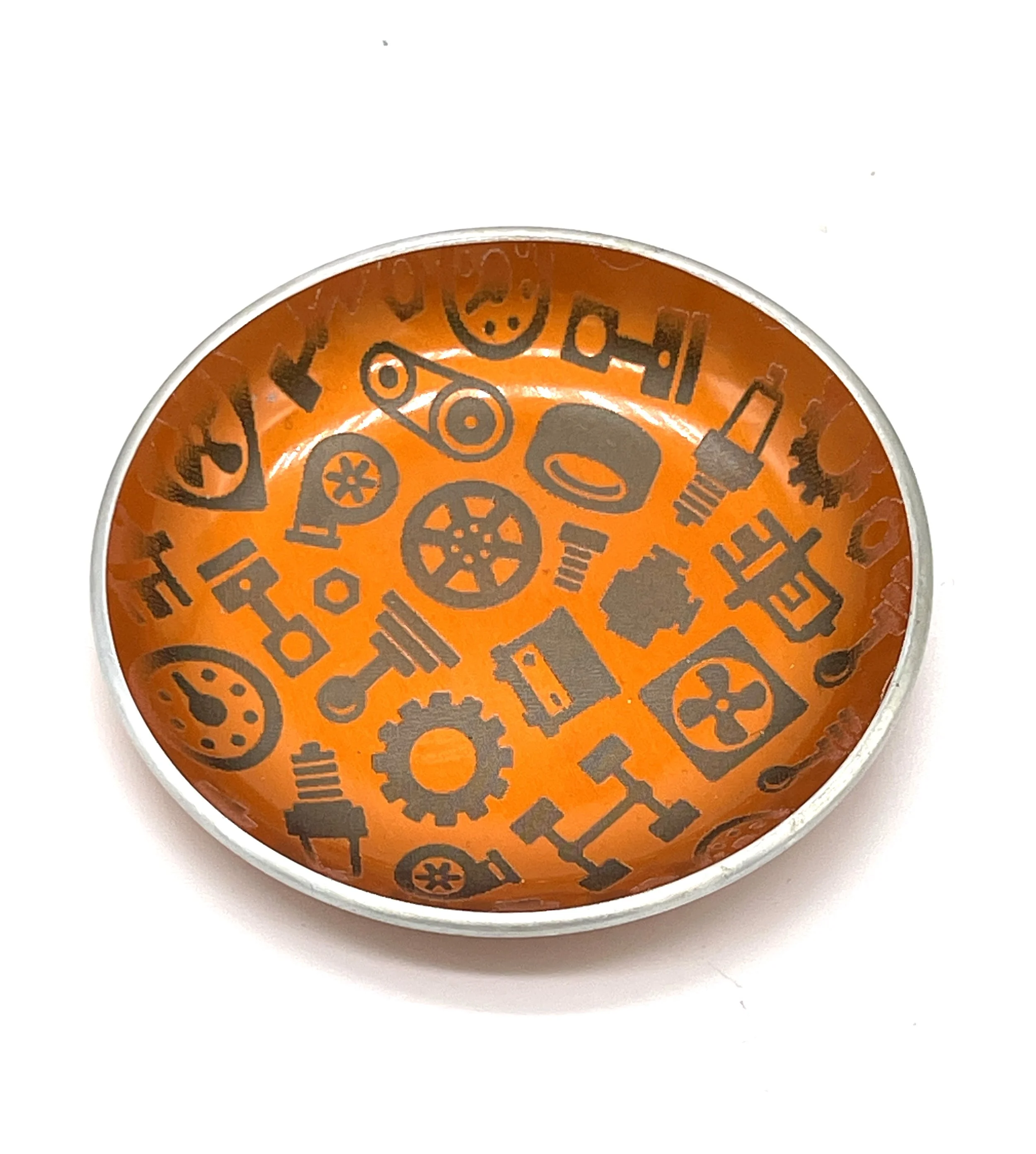 Laser Etched Vintage Enamel Dish