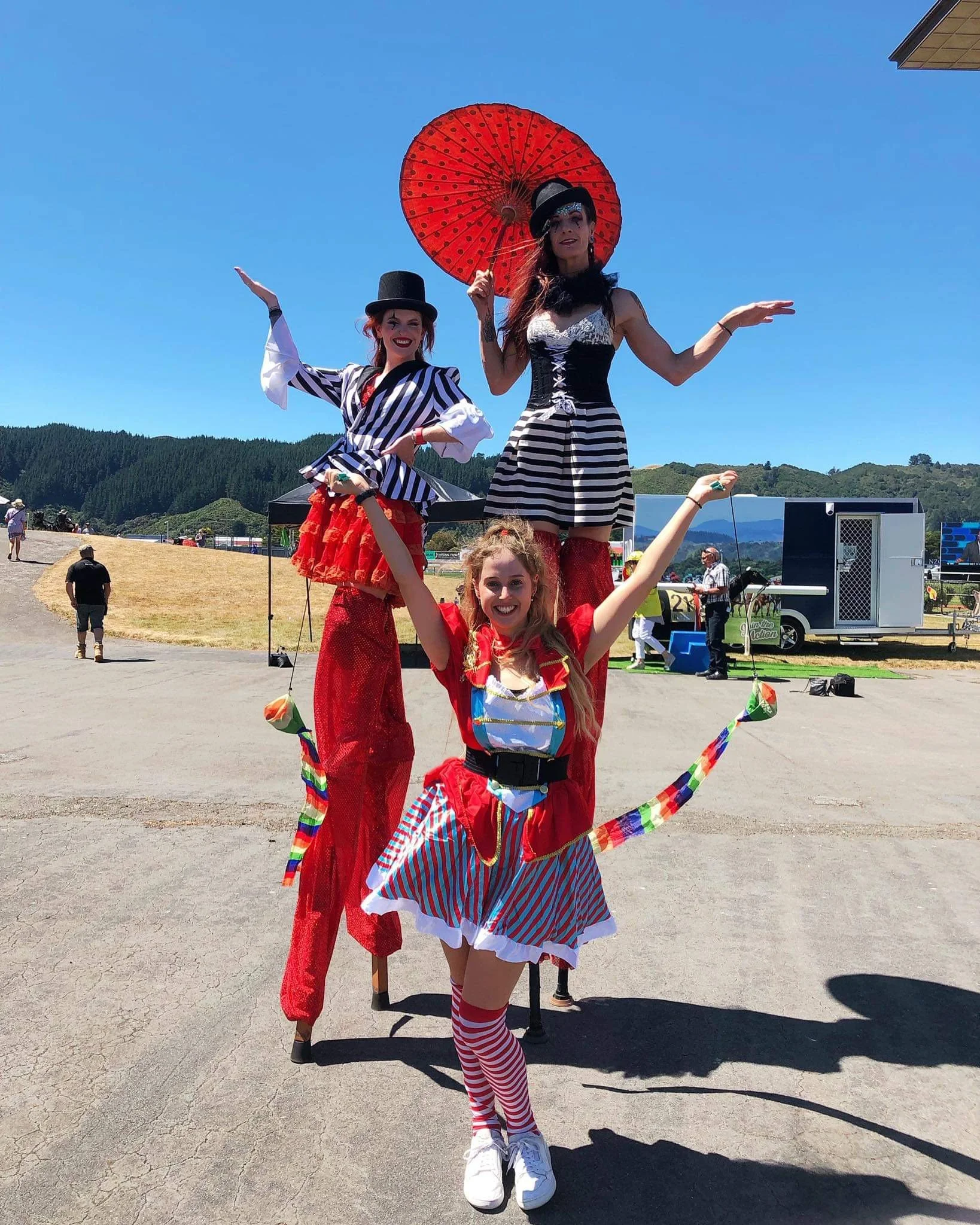 Trentham races. 2022. Rainbow Circus NZ.