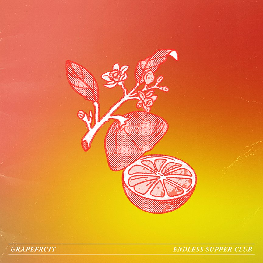 Grapefruit food illustration, vegetable illustration , fruit illustration, Los Angeles, Endless Supper Club