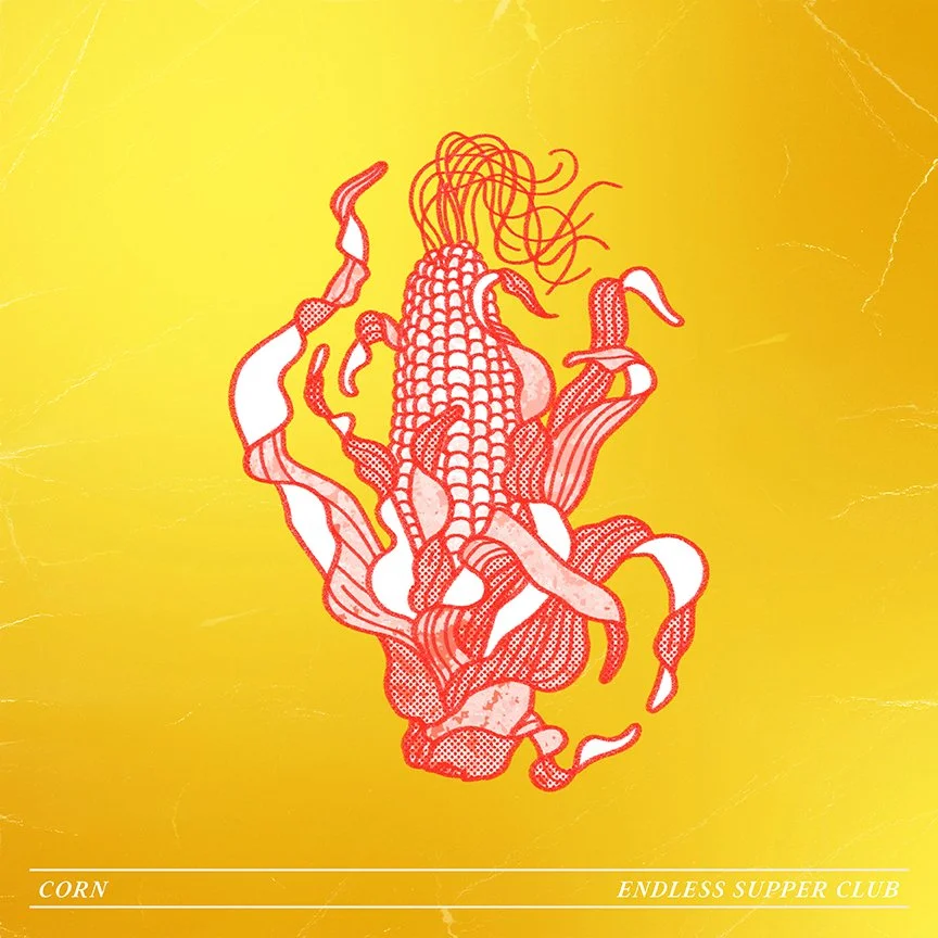 Corn food illustration, vegetable illustration , fruit illustration, Los Angeles, Endless Supper Club