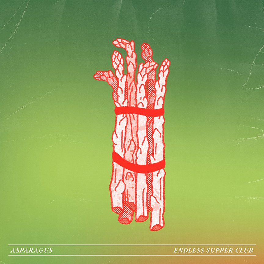 Asparagus food illustration, vegetable illustration , fruit illustration, Los Angeles, Endless Supper Club