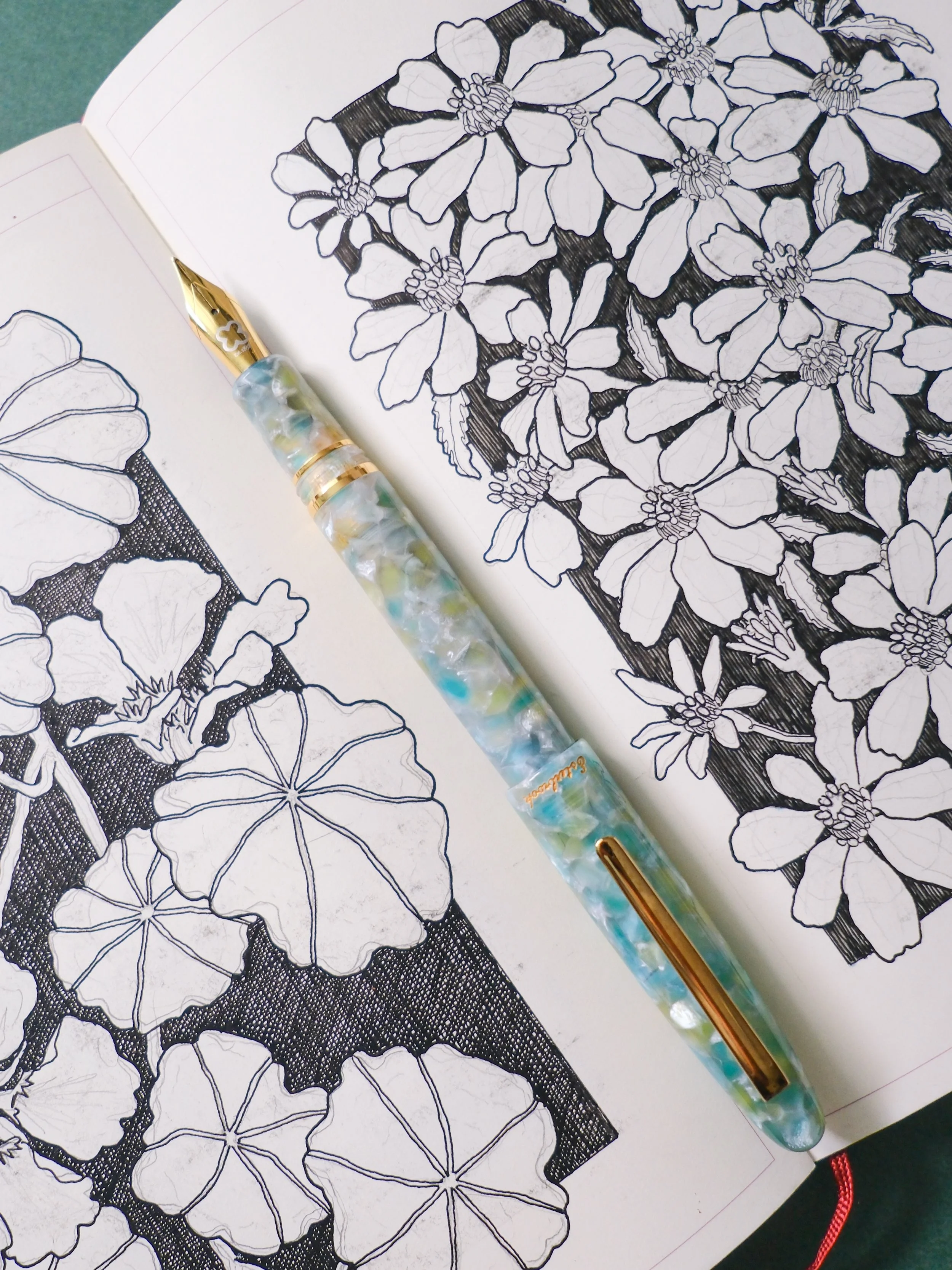 POV: you buy a fountain pen for one very specific purpose and it becomes one of your favorites.

The @esterbrook_official Estie Broad was supposed to be my outline pen.

Now it&rsquo;s the pen I reach for whenever I want bold lines, a little extra co
