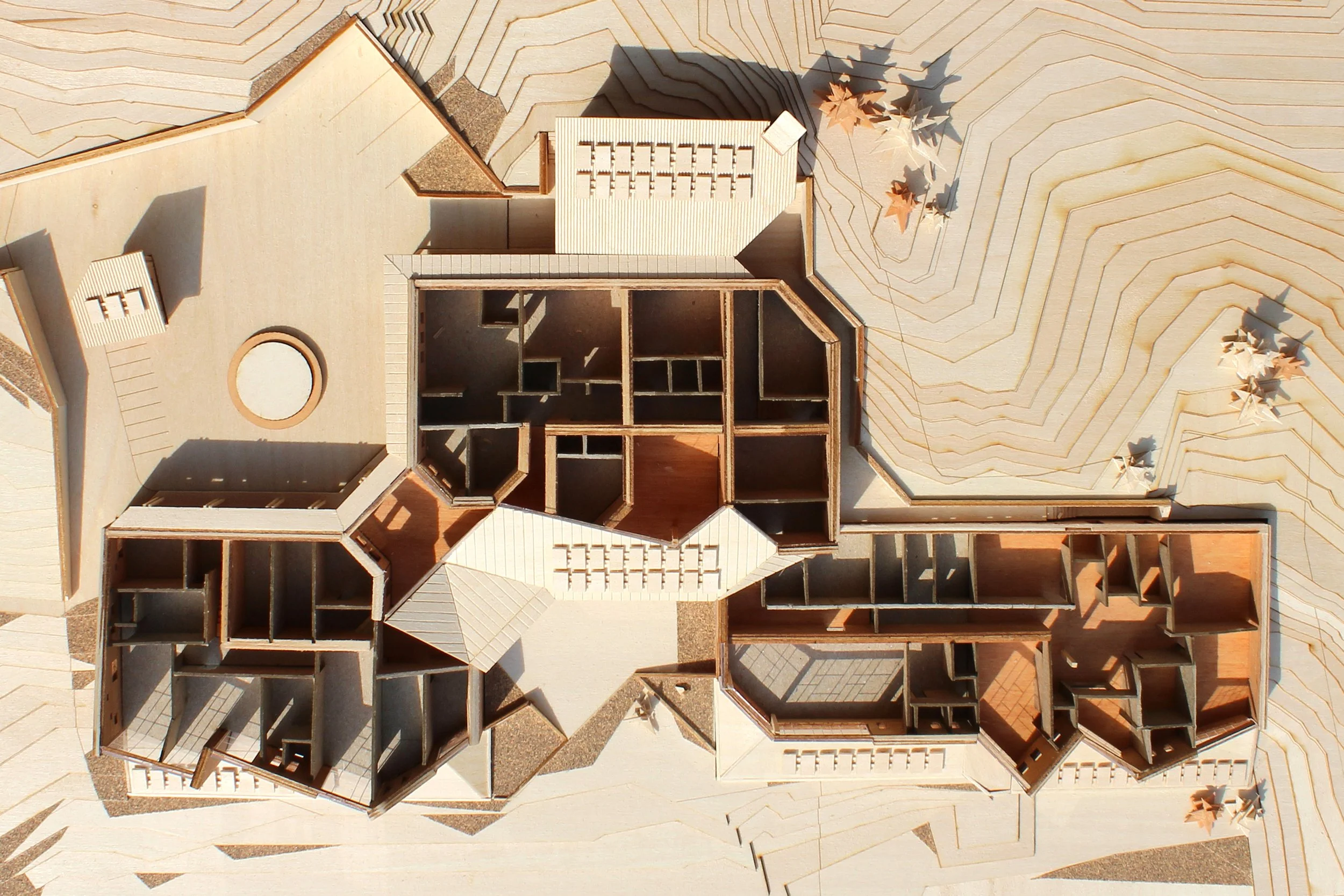 Physical model with interior