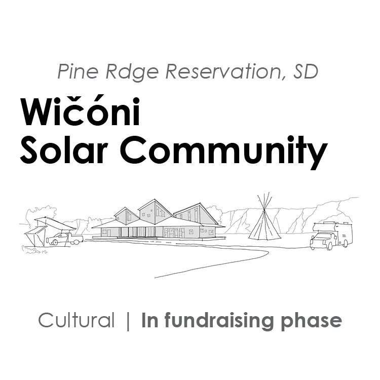 Icon for the Wiconi Solar Community on the Pine Ridge Reservation in rural South Dakota.