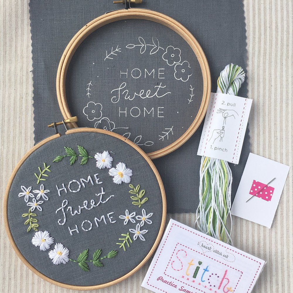 diy embroidery kit for beginner cute
