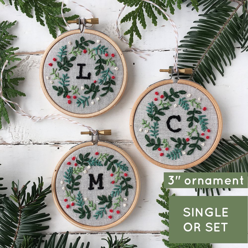 Christmas Ornament Embroidery Kit — I Heart Stitch Art: Beginner Embroidery  Kits + Patterns