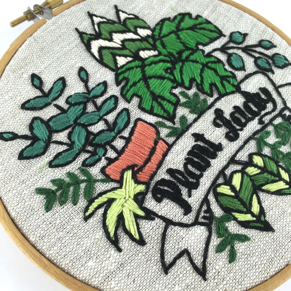 Peace Hand Embroidery Kit - Stitched Modern