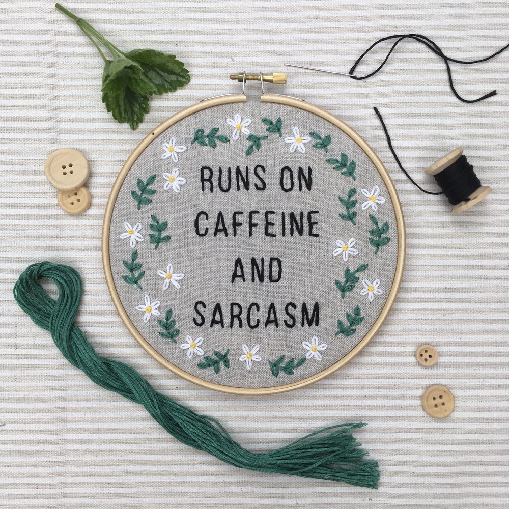  ORANDESIGNE Funny Embroidery Kit for Beginners