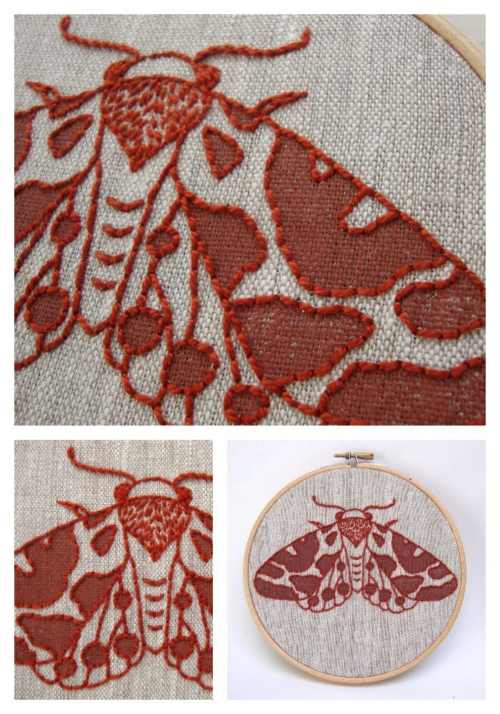 Moths Bead Embroidery Kit