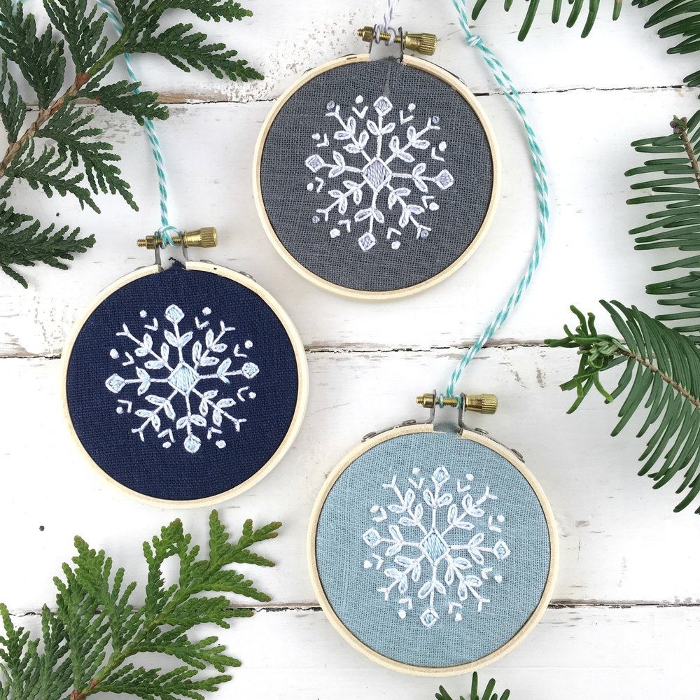 Third Day of Christmas Embroidery Kit