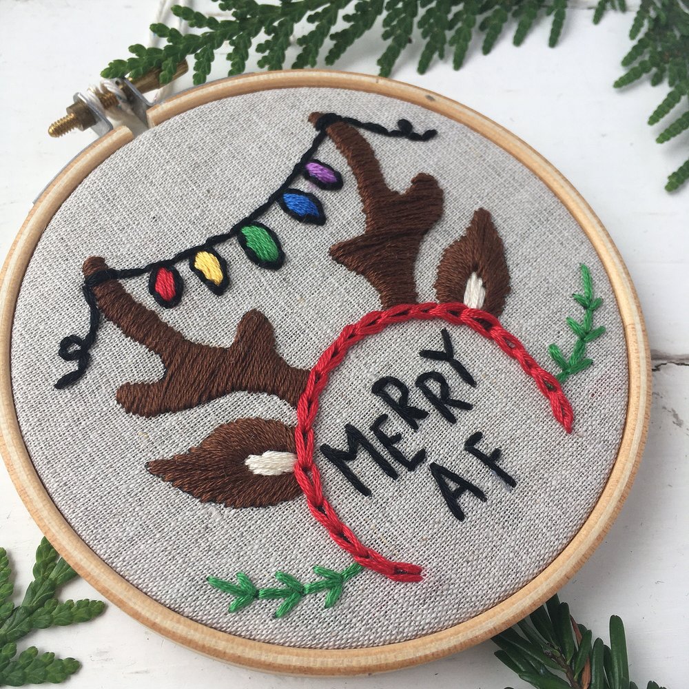 Christmas Ornament Embroidery Kit — I Heart Stitch Art: Beginner
