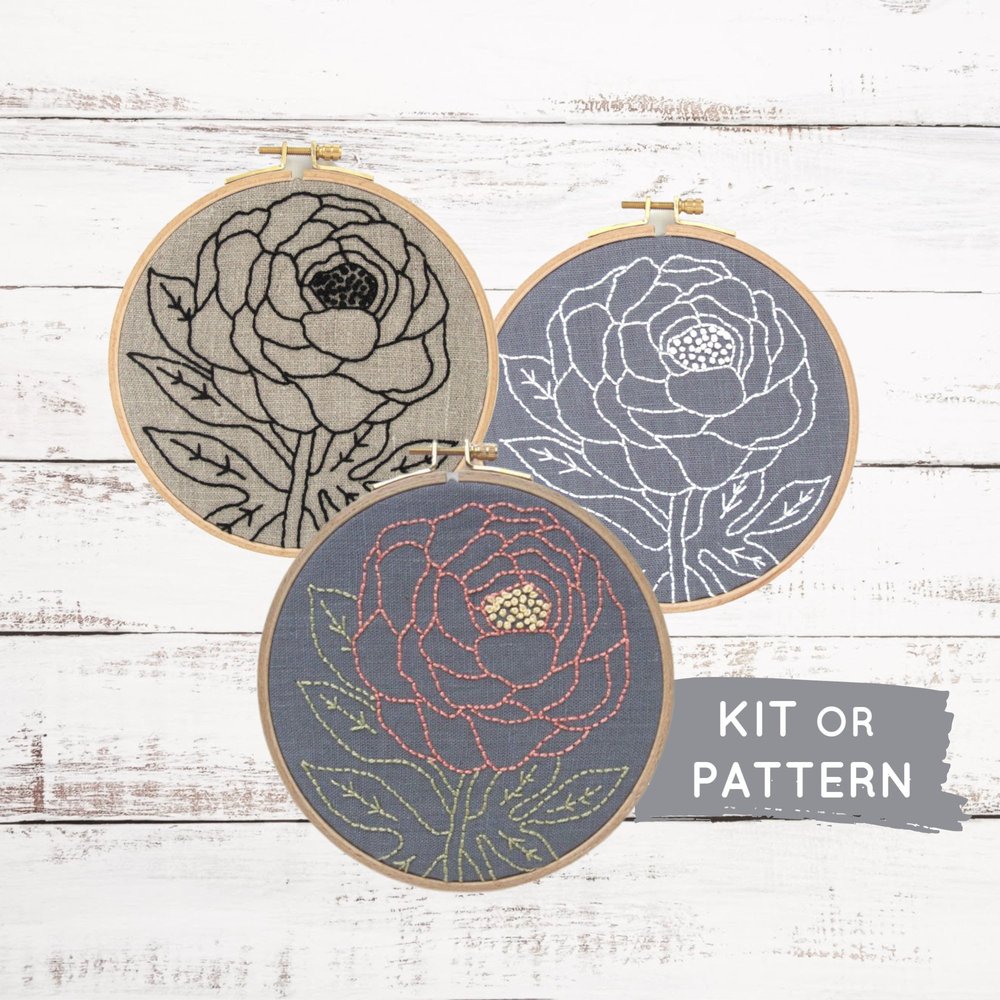 Beginner Embroidery Kit, Make At Home, At Home Craft Kit, Easy Hand  Embroidery Kit, Floral Embroidery, DIY Embroidery Kit, Modern Embroidery —  I Heart Stitch Art: Beginner Embroidery Kits + Patterns