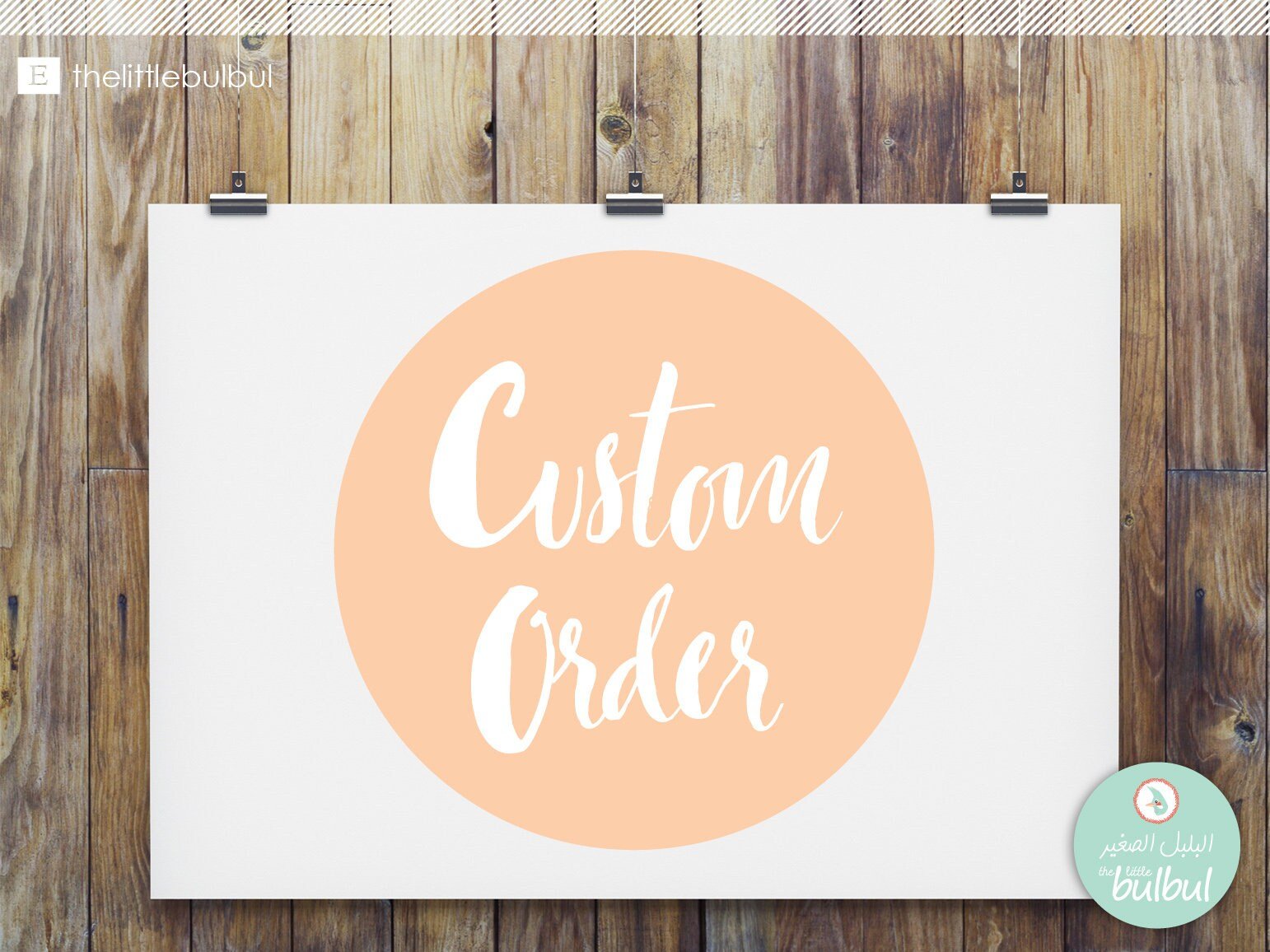 Custom order for Mariam