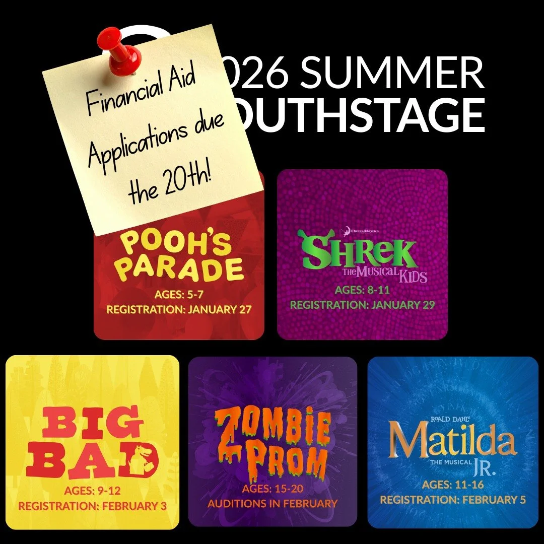 Just a heads up 💛Financial Aid for Sharon Playhouse programs closes January 20. If support would make participation possible, don&rsquo;t miss this opportunity.