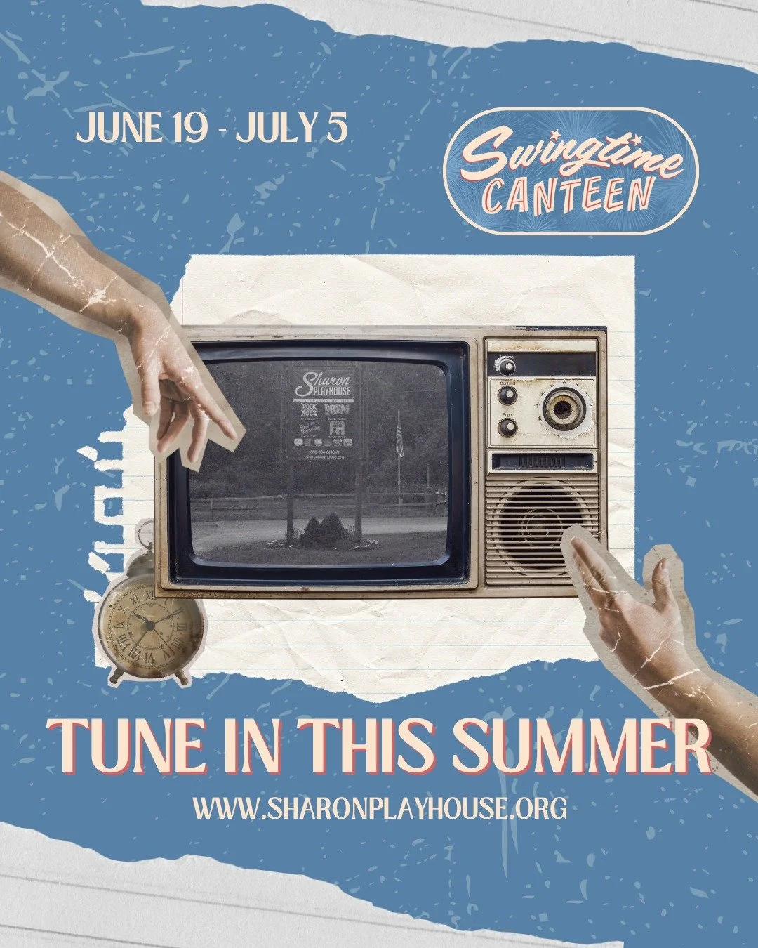 Swingtime Canteen is bringing 1940s hits to the playhouse THIS June &amp; July. ☀️ Tune in early and get your tickets now! 🎟️